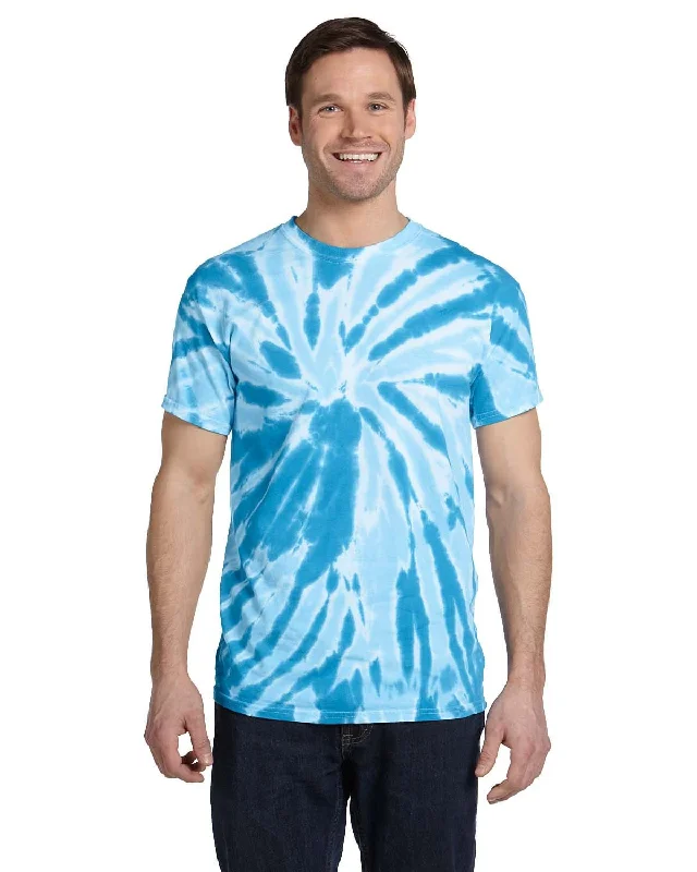 Weekend Shopping Extravaganza Tie-Dye 100% Cotton Tie-Dyed T-Shirt | Twist Turquoise
