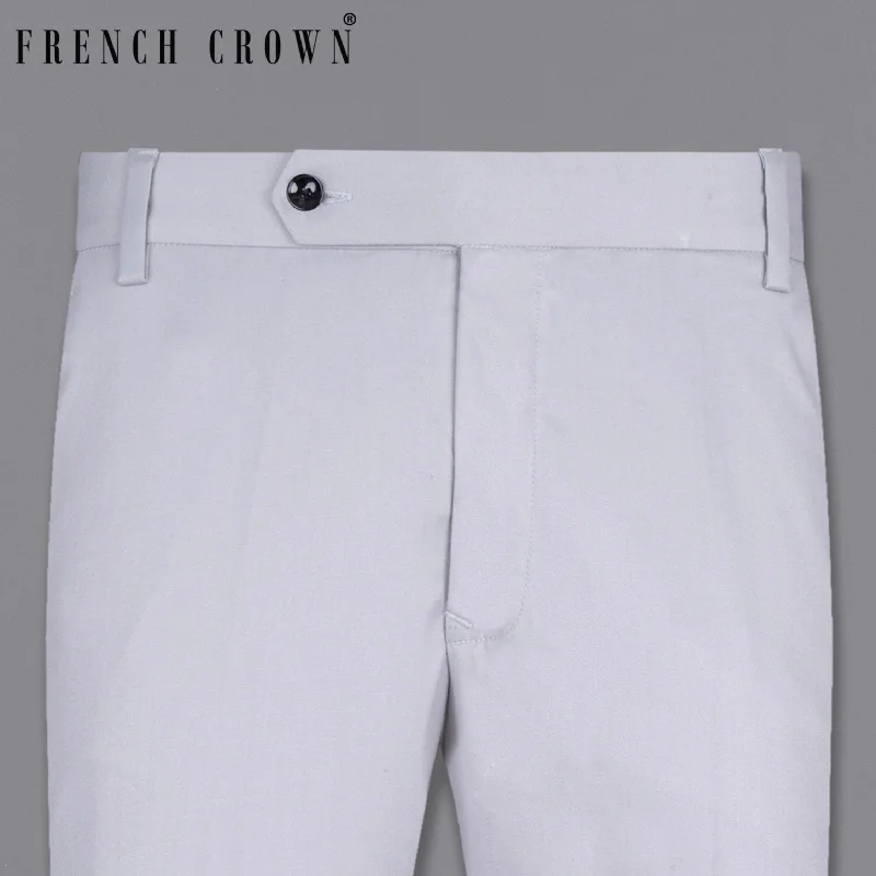 Year-End Deals Ghost Gray Wool Rich Pant