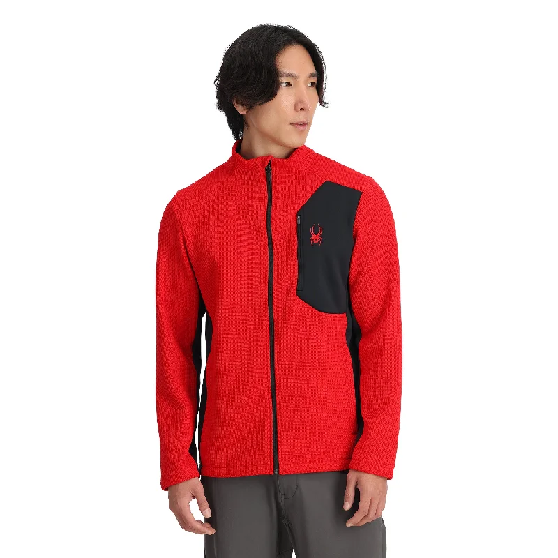 Can't Be Beat Mens Bandit Full Zip - Spyder Red