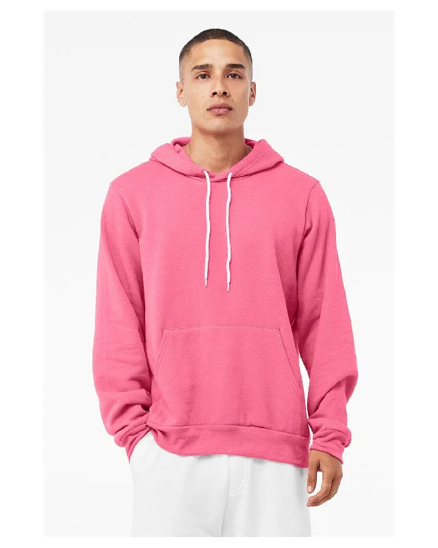 Weekend Deal Bella+Canvas Unisex Sponge Fleece Pullover Hoodie | Hthr Charity Pnk