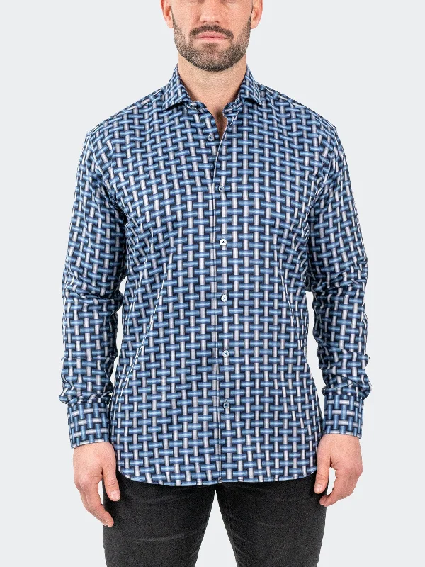 Hurry In Einstein JacqDigiWeave Blue