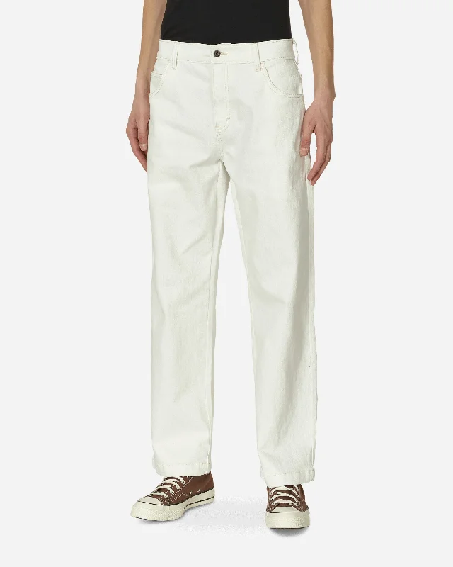 Mega Sale Wingville Loose Denim Pants White