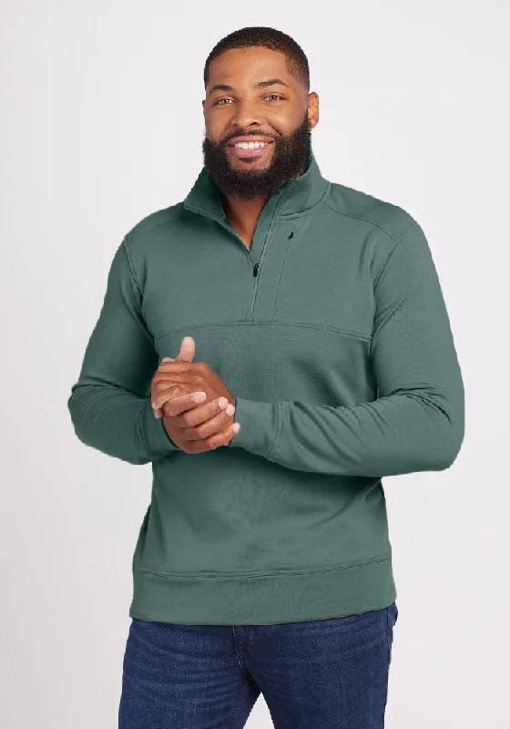 Weekend Discounts to Enjoy Mason 1/4 Zip - Duck Green