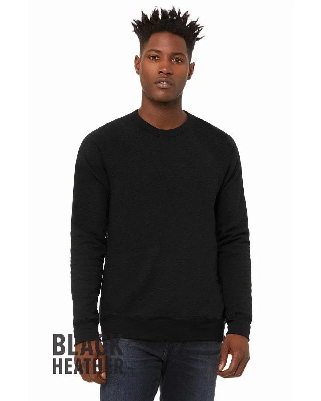 Extra Savings Bella+Canvas Triblend Unisex Crewneck Sweatshirt | Black Heather