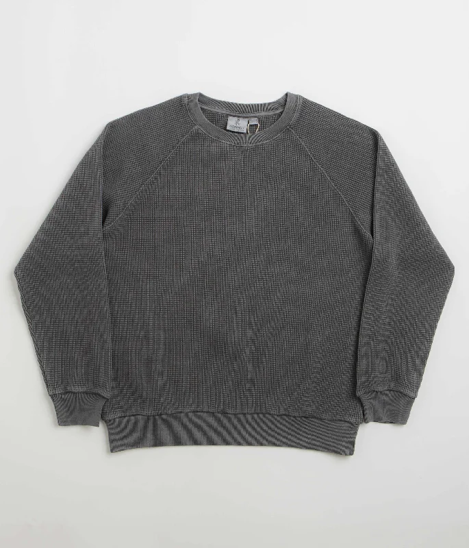Year-End Deals Gramicci Waffle Crewneck Sweatshirt - Pigment Black