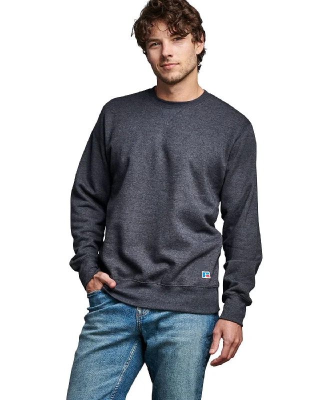 Overstock Russell Athletic Unisex Cotton Classic Crewneck Sweatshirt | Charcoal Heather Overstock Russell Athletic Unisex Cotton Classic Crewneck Sweatshirt | Charcoal Heather