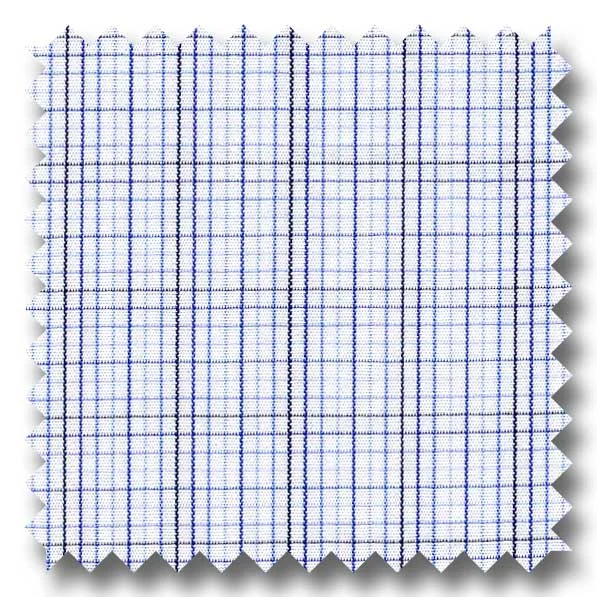 Clearance Event Multiple Blue and Black Check 2Ply Broadcloth - Custom Dress Shirt