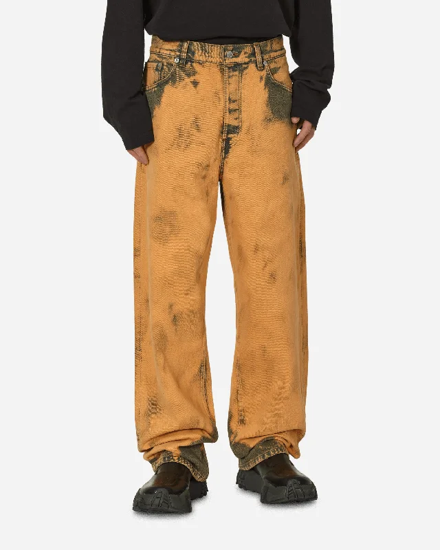 Price Smash Loose Fit Tie-Dye Jeans Light Rust