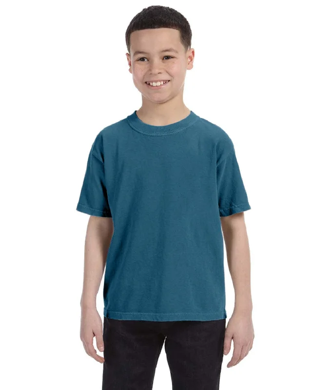 Weekend Discounts to Grab Comfort Colors Youth Garment-Dyed T-Shirt | Topaz Blue