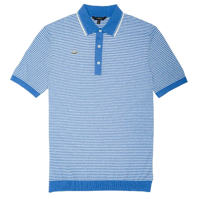 Super Discount Union Recycled Rib Stripe Polo Regatta - 2025