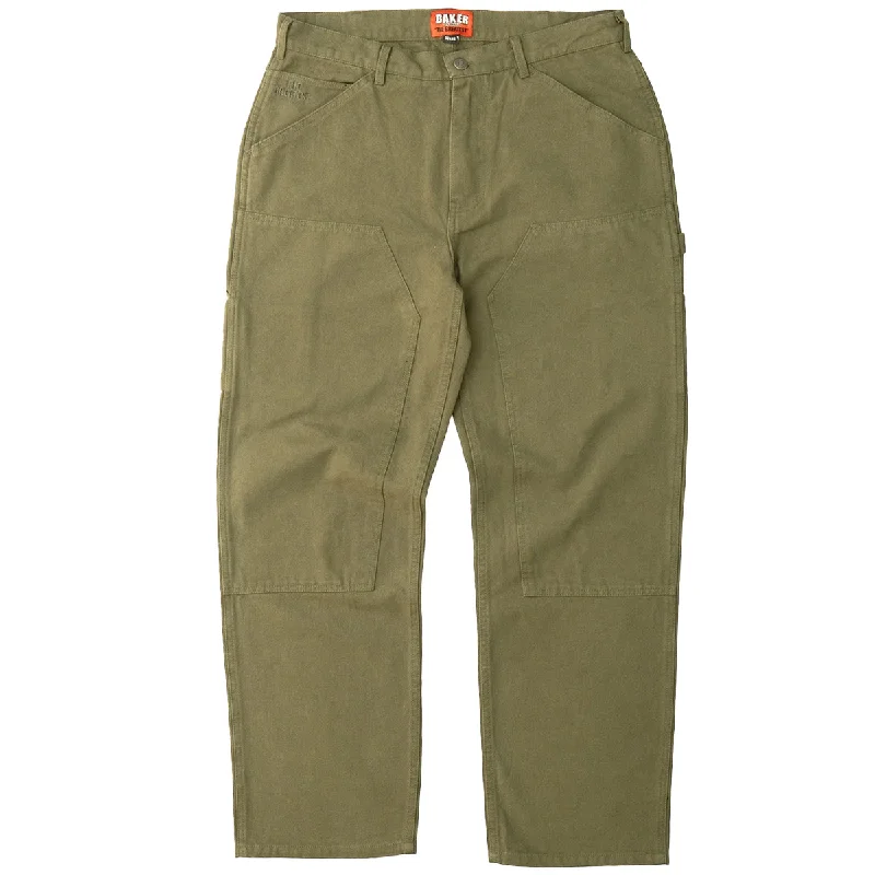 Doorbuster Deal Baker - Field Boss Double Knee Carpenter Pants Olive