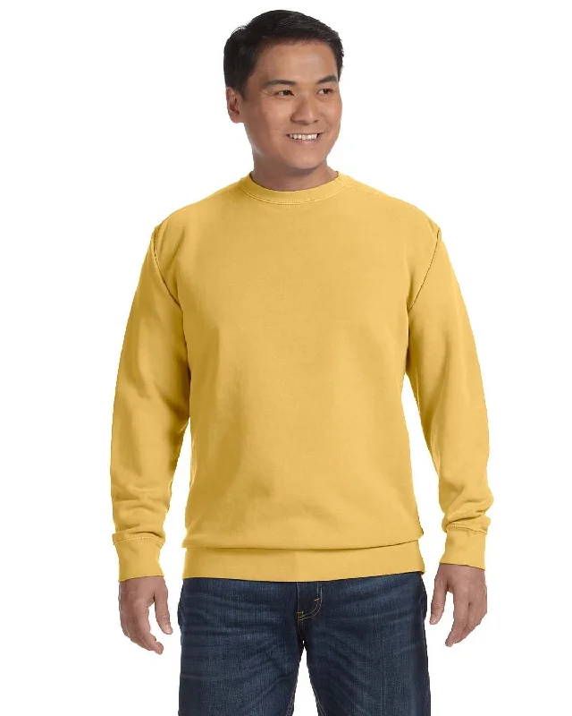 Super Savings Comfort Colors Garment-Dyed Crewneck Sweatshirt | Mustard