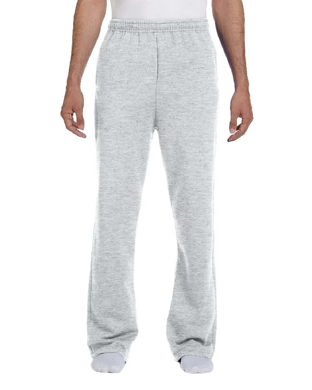 Savings Bonanza Jerzees Open Bottom Fleece Sweatpants | Ash