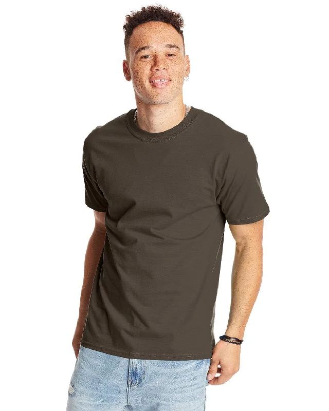 Don't Delay Hanes Beefy-T T-Shirt | Dark Chocolate