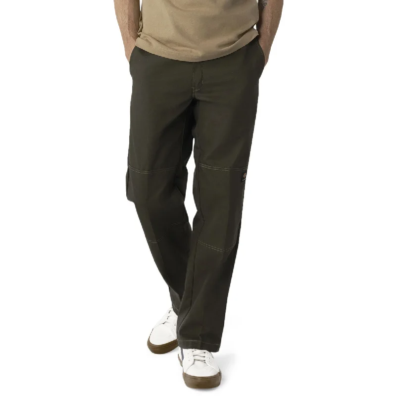 Super Bargain Dickies Regular Fit Double Knee Pants - Olive Green