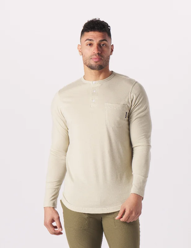 Discount Mania Do No Harm Henley: Linen Heather