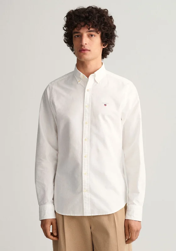 Limited Time Offer Gant Oxford Slim Fit Shirt, White