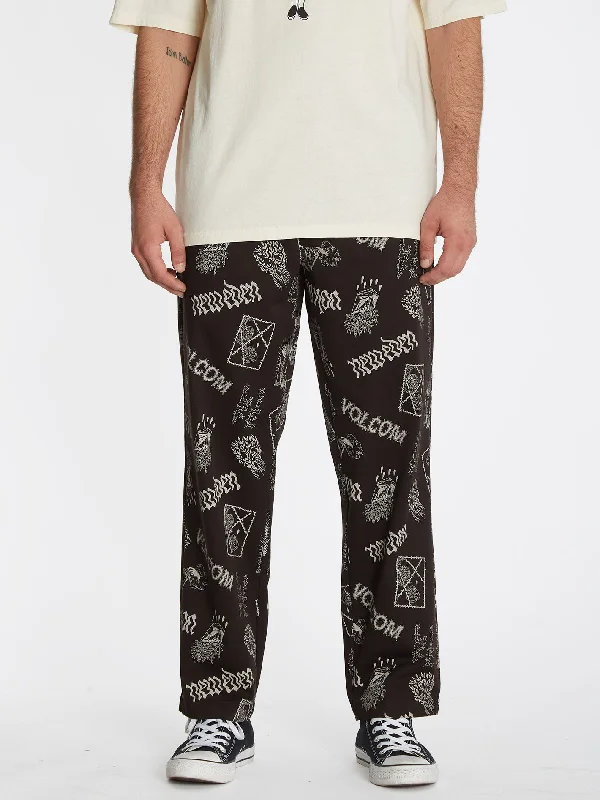 Lowest Price Featured Artist Vaderetro Elastic Waist Pants - Print