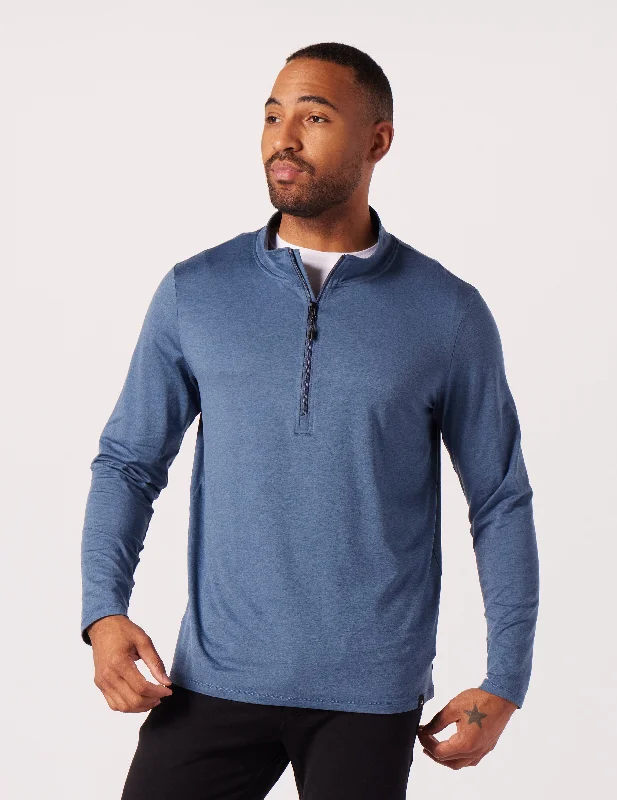 Special Discount Tahoe 1/4 Zip: Washed Blue Marble