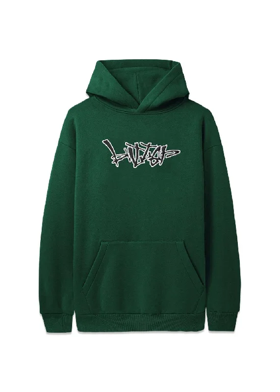 Limited Quantity Scratch Applique Pullover Hoodie - Pine