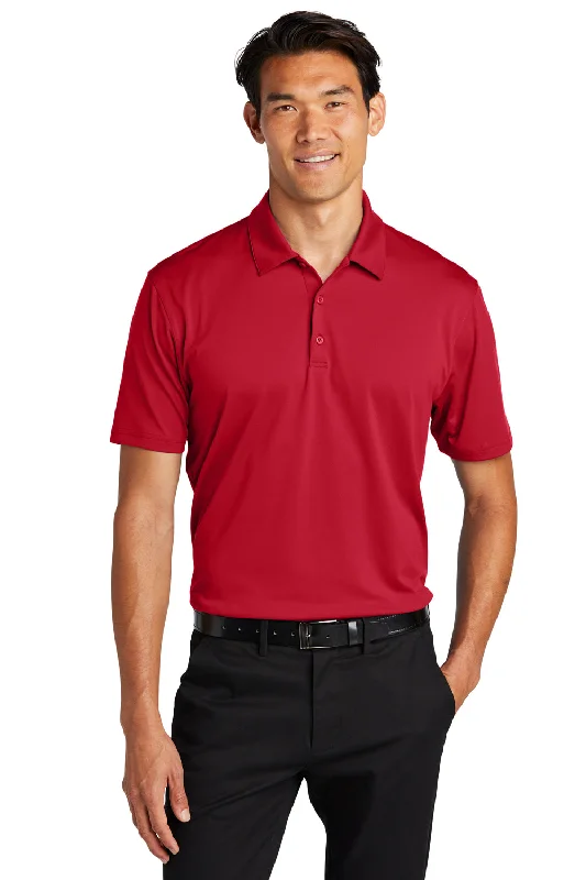 Can't Beat Port Authority Mens Staff Performance Moisture Wicking Short Sleeve Polo Shirt - Engine Red Can't Beat Port Authority Mens Staff Performance Moisture Wicking Short Sleeve Polo Shirt - Engine Red