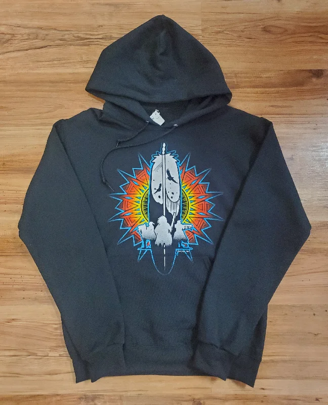 Flash Sale Feather Warrior Men's Sweatshirt by Dineh Designs