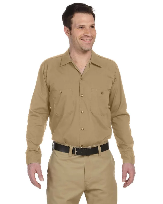 Low Prices Dickies Industrial Long Sleeve Work Shirt | Desert Sand