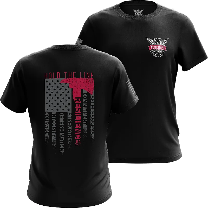 Weekend Bargains Just for You Hold The Line - Fire Rescue Short Sleeve Shirt