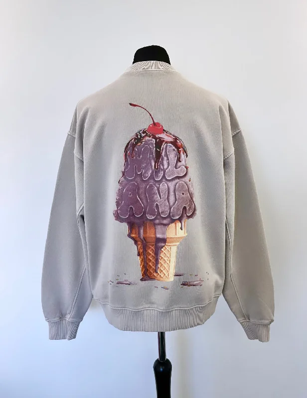 Take Advantage Washed Taupe Ice Cream Sweatshirt.