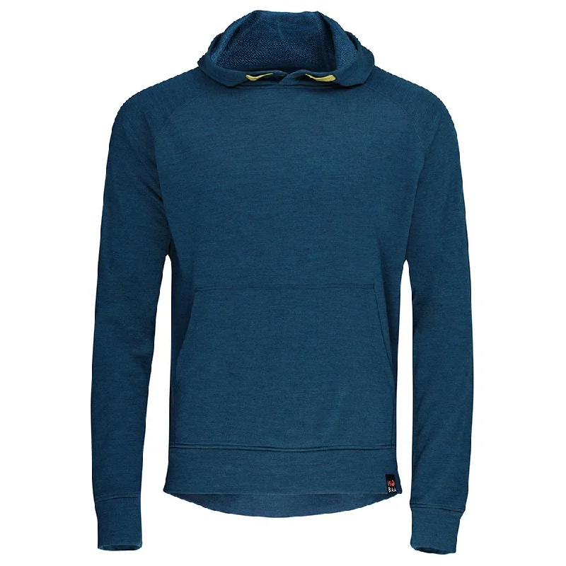 Seasonal Sale Mens Merino 260 Lounge Hoodie (Petrol/Lime)