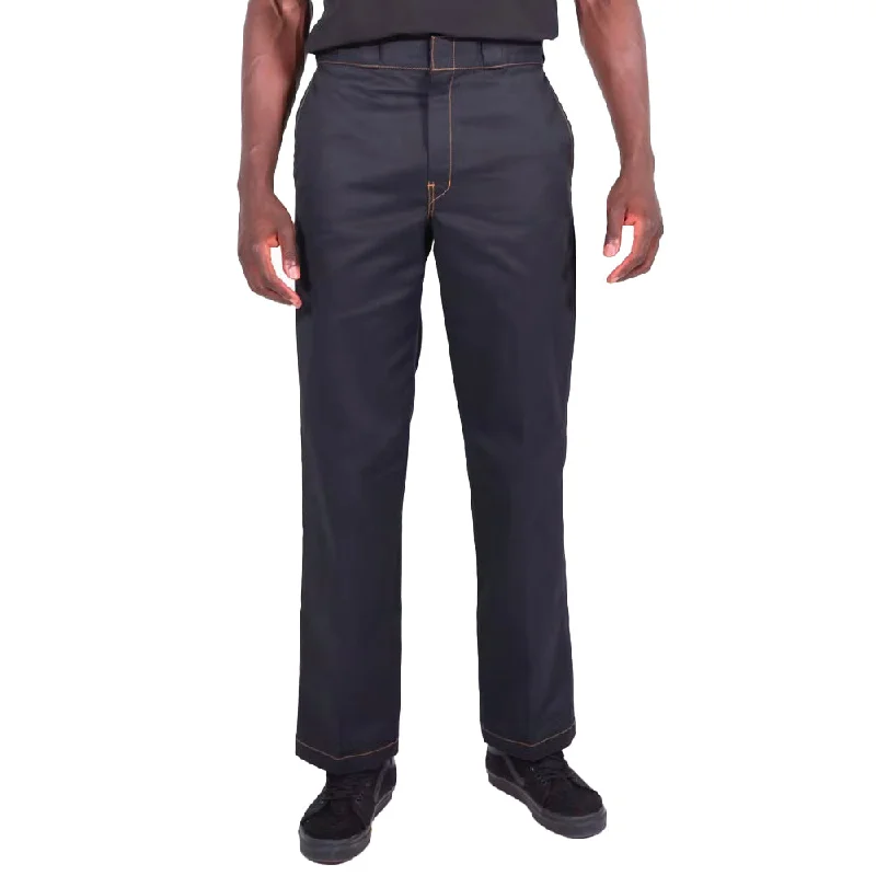Weekend Discounts to Relish Dickies - 874 Original Relaxed Pants Black Contrast Stitch Weekend Discounts to Relish Dickies - 874 Original Relaxed Pants Black Contrast Stitch