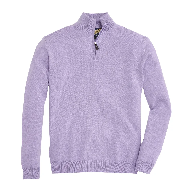 Final Offer James Cashmere 1/4 Zip - Thistle
