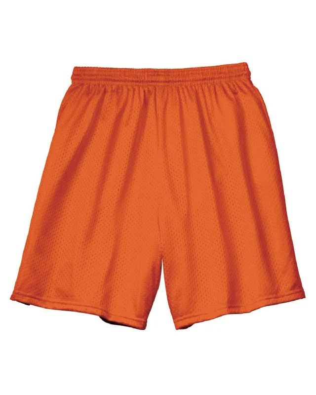 Take Advantage A4 Adult Seven Inch Inseam Mesh Shorts | Athletic Orange