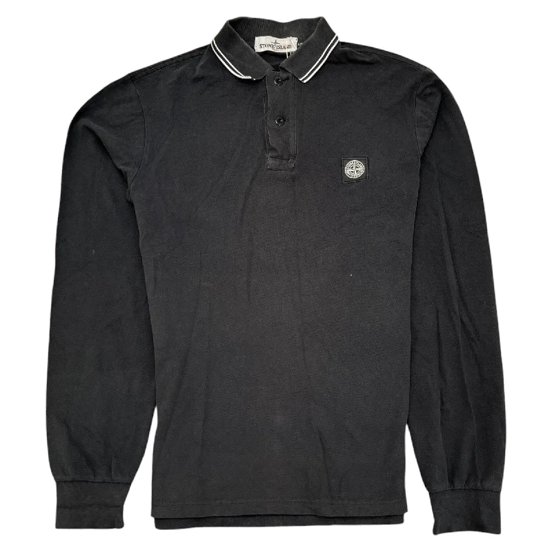 Half Price Men's Compass Logo Polo Shirt Black Size M