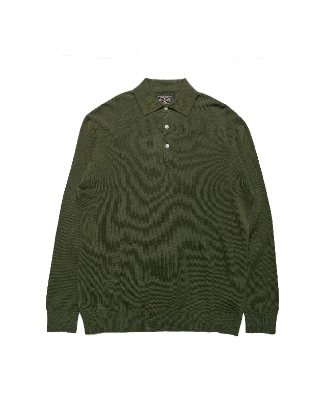 Don't Wait Beams Plus Knit Polo 12G Olive