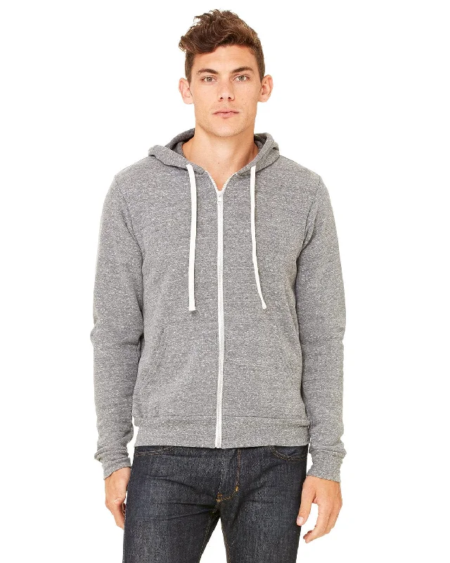 Discount Extravaganza Bella+Canvas Unisex Triblend Full-Zip Hoodie | Grey Triblend