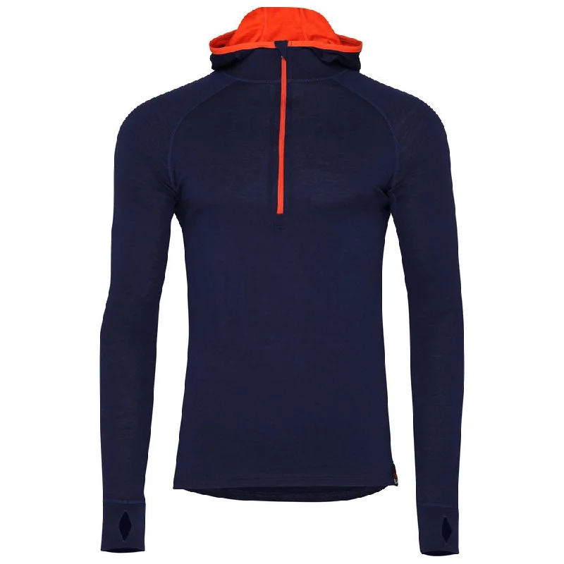 Weekend Offers That Amaze Mens Merino 200 Zip Neck Hoodie (Navy)
