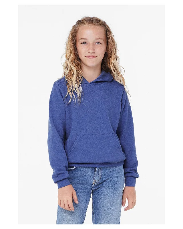 Weekend Bargains to Sizzle Bella+Canvas Youth Sponge Fleece Pullover Hooded Sweatshirt | Hthr True Royal Weekend Bargains to Sizzle Bella+Canvas Youth Sponge Fleece Pullover Hooded Sweatshirt | Hthr True Royal