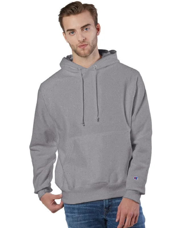 Get It Before It’s Gone Champion Reverse Weave Hooded Sweatshirt | Stone Gray