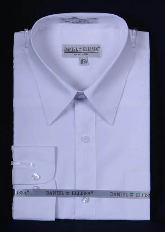 Weekend Savings Galore Men's White Long Sleeve Dress Shirt