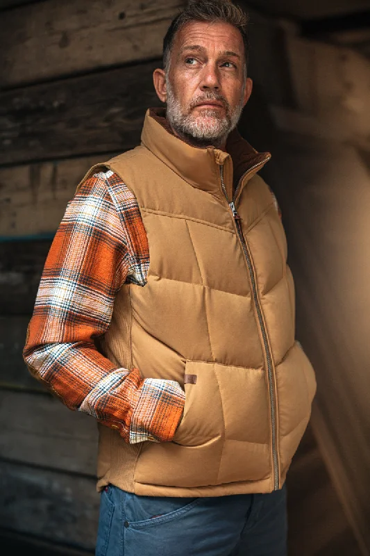 The Best Deal &SONS Forest Puffer Gilet Tan