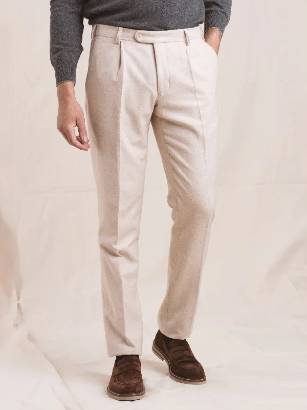 Unbeatable Prices Sand Single Pleat Trouser