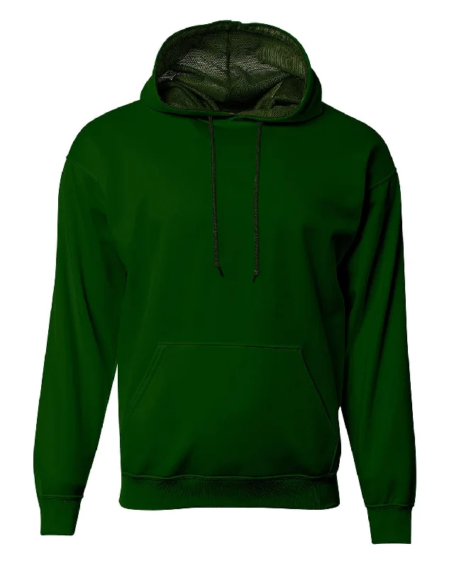 Clearance Sale A4 Men's Sprint Tech Fleece Hooded Sweatshirt | Forest