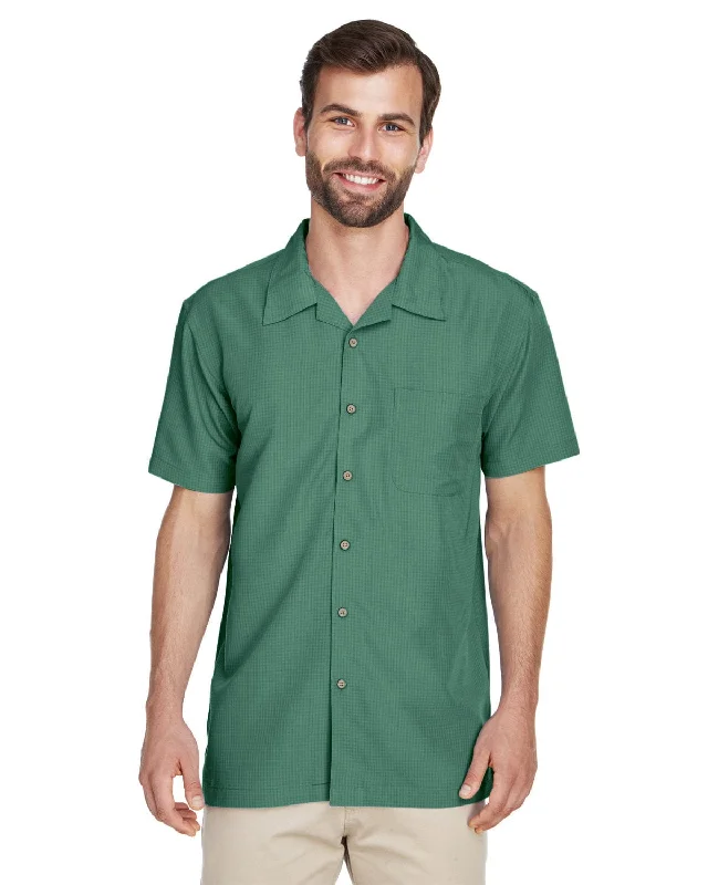 Epic Deals Harriton Barbados Textured Camp Shirt | Palm Green
