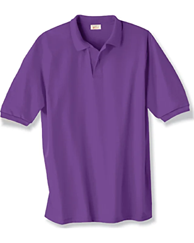 Midnight Madness Hanes Jersey Knit Polo Shirt | Purple