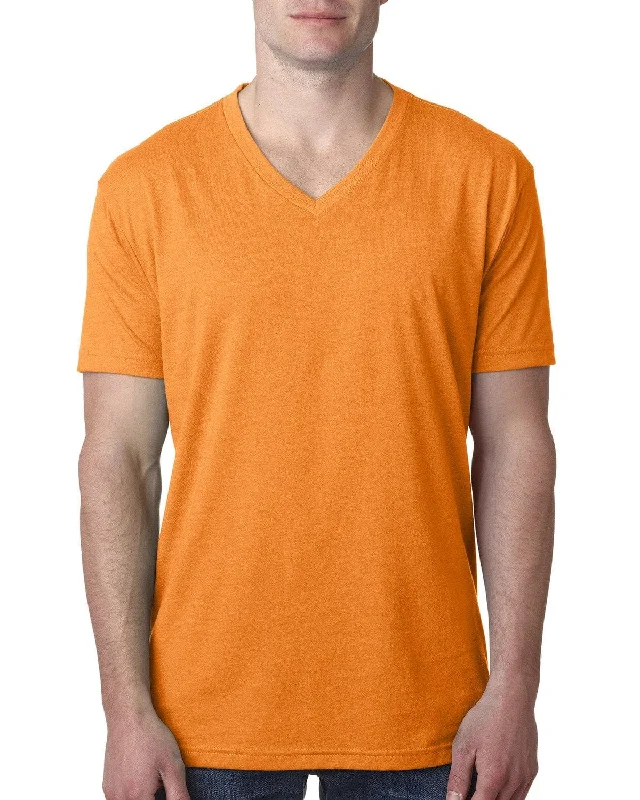 Weekend Special Next Level Mens Premium CVC V-Neck Tee | Orange