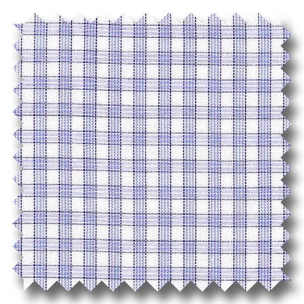 Early Bird Discount Blue Check 2Ply Broadcloth - Custom Dress Shirt