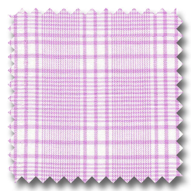 Deal Zone Pink Check 2Ply Broadcloth - Custom Dress Shirt