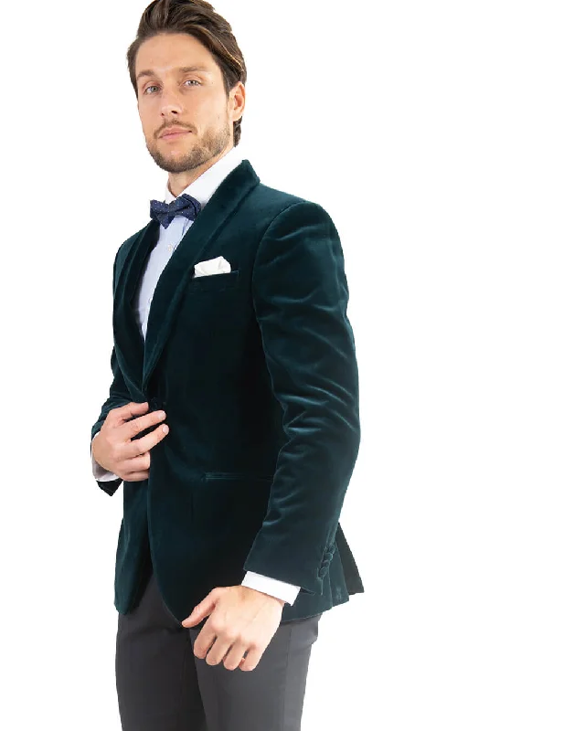Price Drop Alert Teal Velvet Jacket