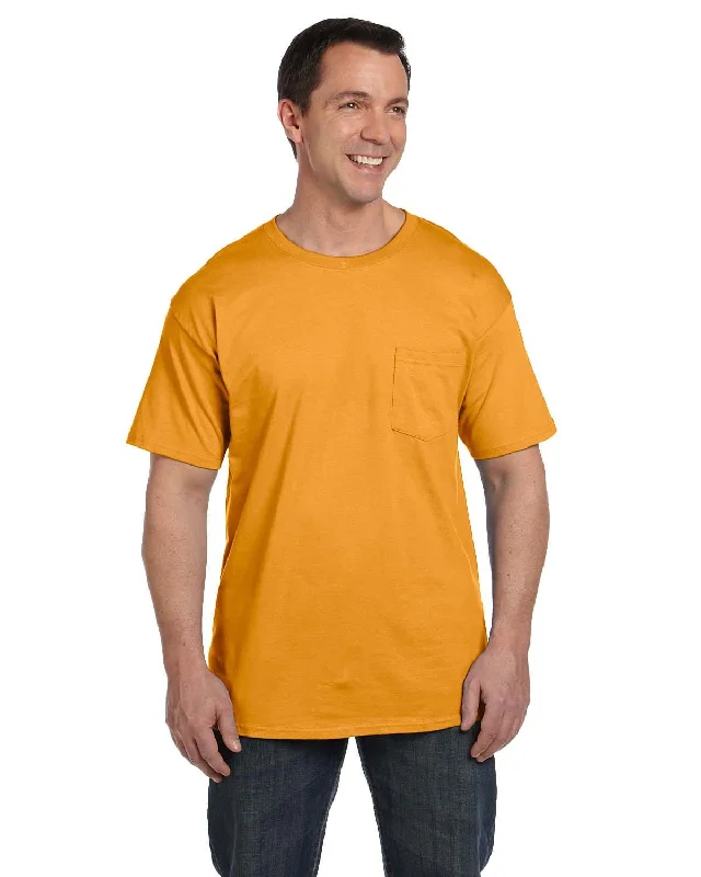 Now or Never Hanes Beefy-T Pocket T-Shirt | Gold
